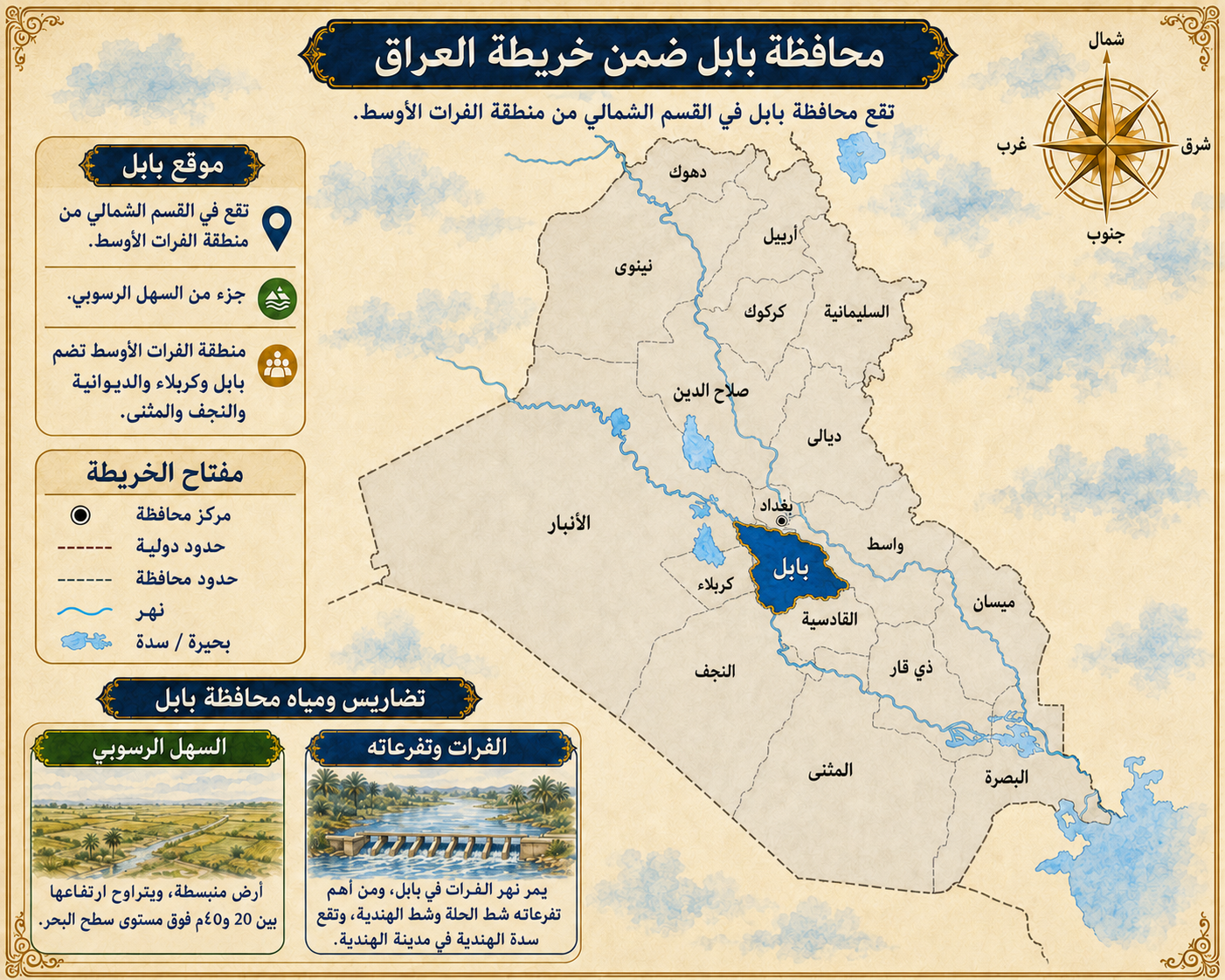 خريطة محافظة بابل