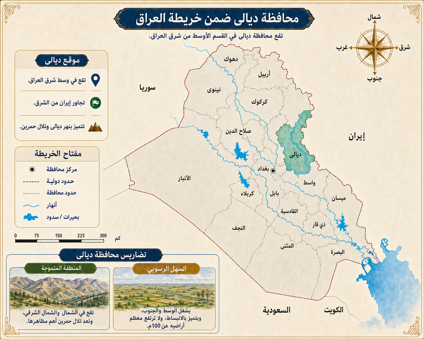 خريطة محافظة ديالى