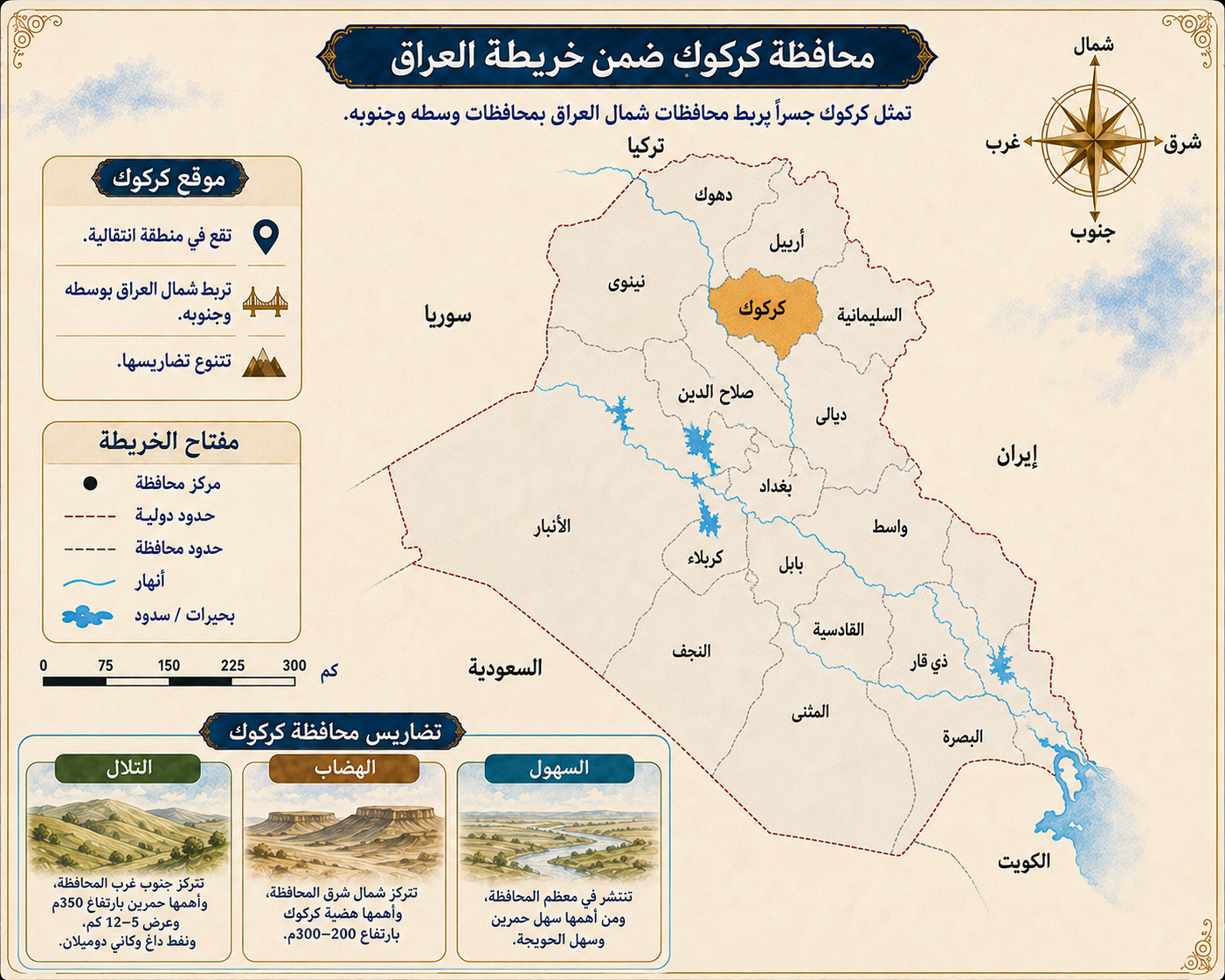 خريطة محافظة كركوك