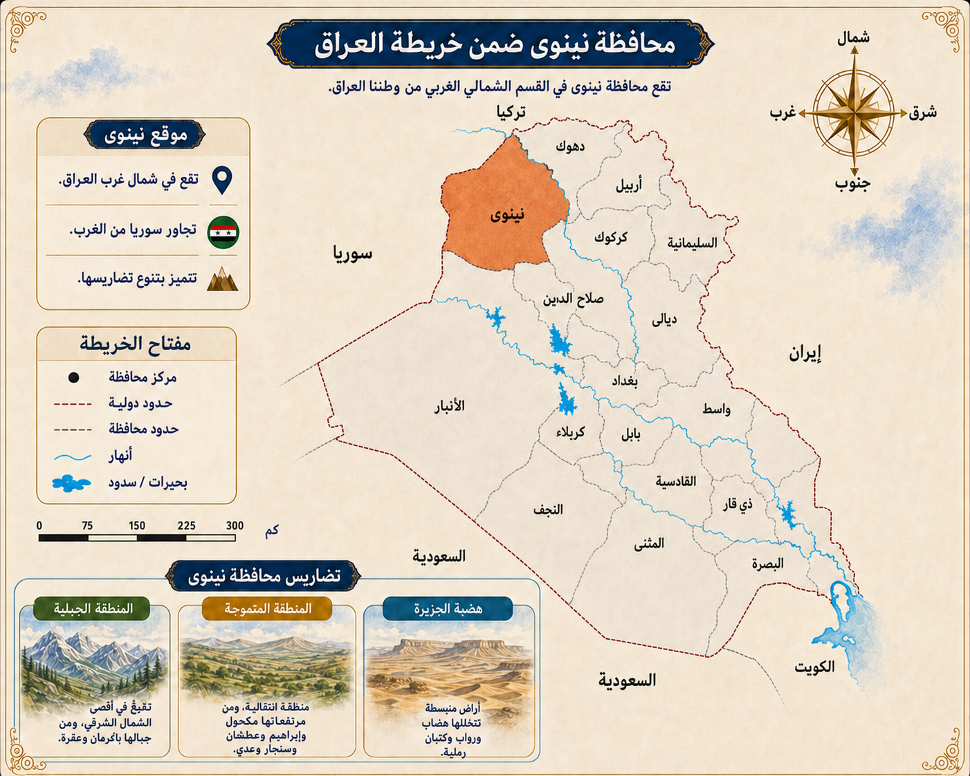 خريطة محافظة نينوى